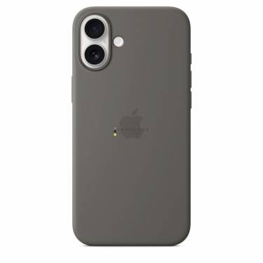 Apple iPhone 16 Plus Silicone Case with MagSafe Stone Gray