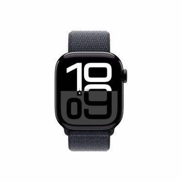 Apple Watch S10 Cellular 42mm Jet Black Alu Case with Ink Sport Loop