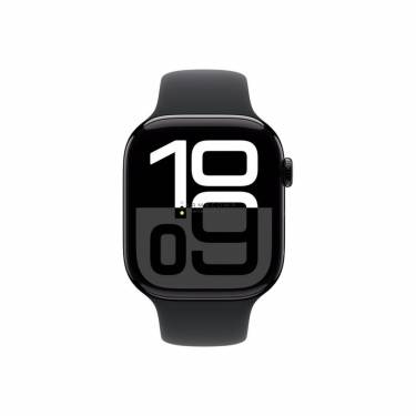 Apple Watch S10 Cellular 46mm Jet Black Alu Case with Black Sport Band S/M