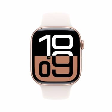 Apple Watch S10 GPS 42mm Rose Gold Alu Case with Light Blush Sport Band M/L