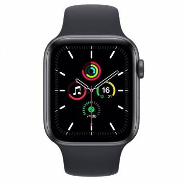 Apple Watch SE (v2) GPS 44mm Space Gray Aluminium Case with Midnight Sport Band