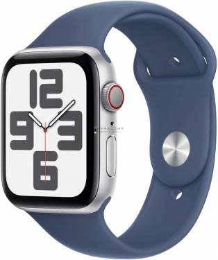 Apple Watch SE2 v3 GPS + Cellular 40mm Silver Alu Case with Denim Sport Band M/L