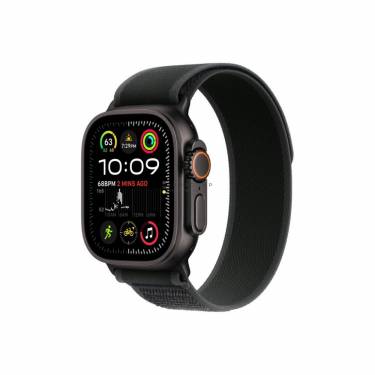 Apple Watch Ultra 2 v2 Cellular 49mm Black Titanium Case with Black Trail Loop S/M