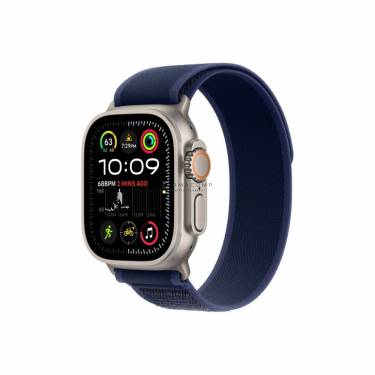 Apple Watch Ultra 2 v2 Cellular 49mm Natural Titanium Case with Blue Trail Loop S/M