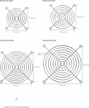 Arctic 80mm Fan Grills