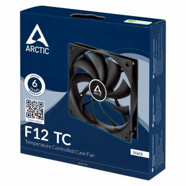 Arctic F12 TC Temperature Controlled Case Fan Black