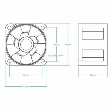 Arctic S4028-15K 40mm Server Fan (5db/cs)