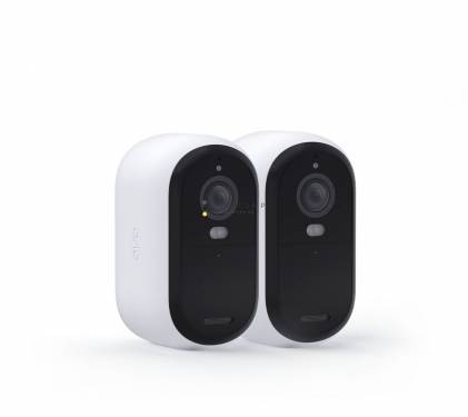 Arlo Essential (Gen.2) 2K Outdoor Security Camera (2 Camera Kit) White