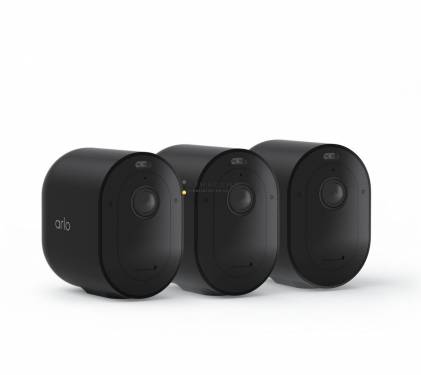 Arlo Pro 5S 2K Wireless Outdoor Security Camera (3 Camera Kit) (Base station not included) Black