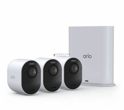 Arlo Ultra 2 Wireless Outdoor Security Camera (3 Camera Kit) (Base station included) White