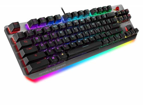 Asus ROG Strix Scope NX TKL RGB Deluxe Red Mechanical Wireless Gamer billentyűzet Black HU