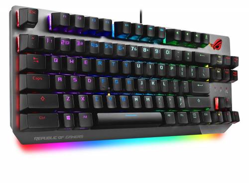 Asus ROG Strix Scope NX TKL RGB Deluxe Red Mechanical Wireless Gamer billentyűzet Black HU