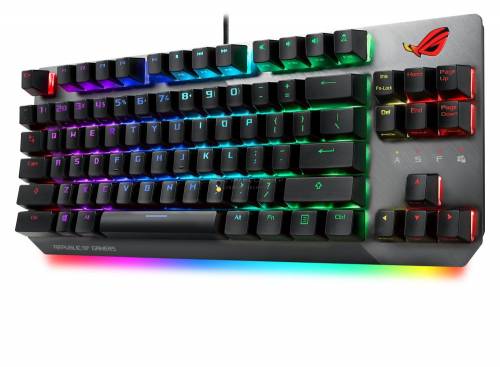 Asus ROG Strix Scope NX TKL RGB Deluxe Red Mechanical Wireless Gamer billentyűzet Black HU