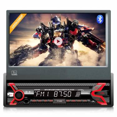 Audiocore AC9100 Radio Car Digital Autóhifi fejegység Black/Red