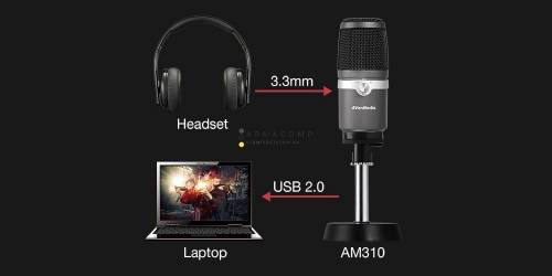 AverMedia AM310 USB Microphone Black