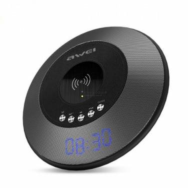 AWEI Y290 Bluetooth Speaker/PowerBank/Fast Wireless Charger Black