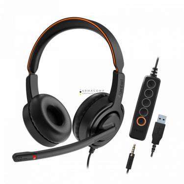 Axtel Voice UC45 duo NC Headset Black