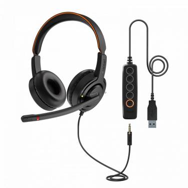 Axtel Voice UC45 duo NC Headset Black