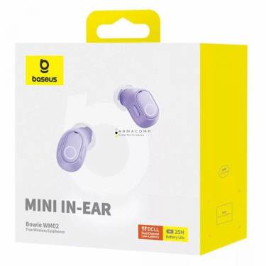 Baseus Bowie WM02 Bluetooth Headset Purple