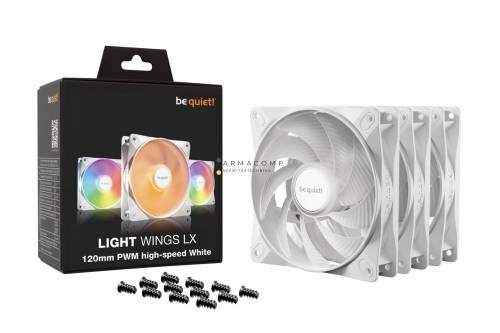 Be quiet! Light Wings LX 120mm PWM High-Speed White Triple Pack