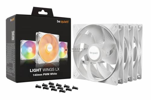 Be quiet! Light Wings LX 140mm PWM White Triple Pack