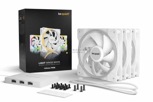 Be quiet! LIGHT WINGS White 120mm PWM Triple Pack