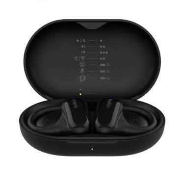 Belkin SoundForm ClearFit Open-Ear Wireless Earbuds Black