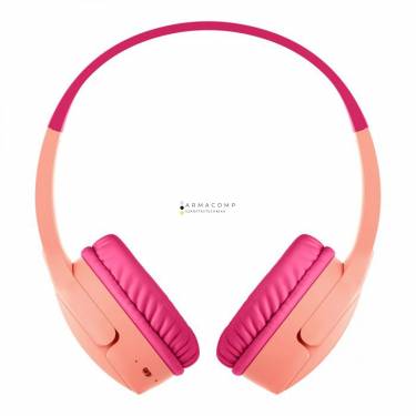 Belkin SoundForm Mini Wireless Bluetooth Headphones for Kids Pink