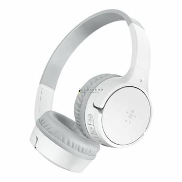 Belkin SoundForm Mini Wireless Bluetooth Headphones for Kids White