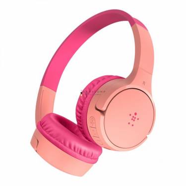 Belkin SoundForm Mini Wireless Bluetooth Headphones for Kids Pink