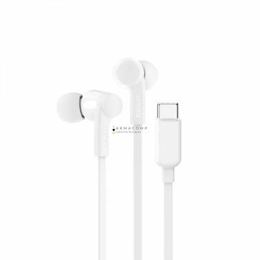 Belkin SoundForm USB-C Wired Earbuds with Adjustable Volume Limiter White