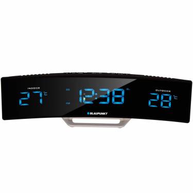 Blaupunkt CR12BK Radio Clock Digital Black/Silver