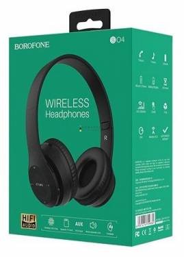 BOROFONE BO4 Charming Bluetooth Headset with Micro SD Reader Black