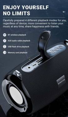 BOROFONE BR4 Horizon Bluetooth Speaker Black