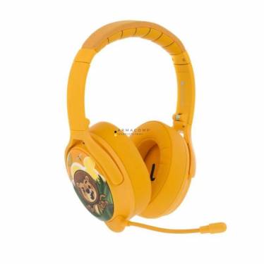 BuddyPhones Cosmos+ Wireless Bluetooth Headset for Kids Sun Yellow