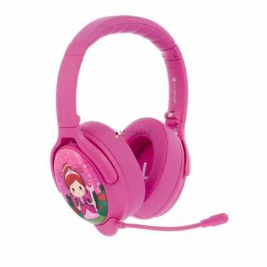 BuddyPhones Cosmos+ Wireless Bluetooth Headset for Kids Rose Pink