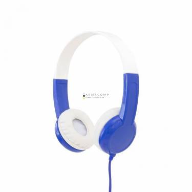 BuddyPhones Discover Headphones for Kids Blue/White