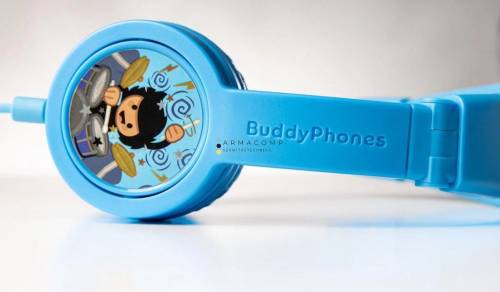 BuddyPhones Explore+ Headset for Kids Cool Blue