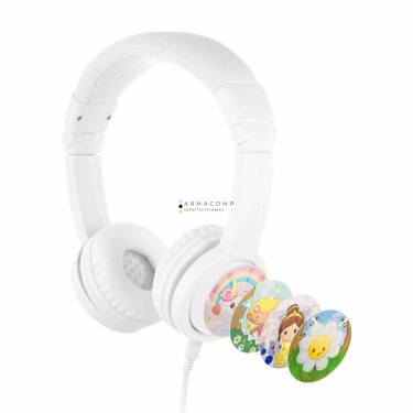 BuddyPhones Explore+ Headset for Kids Snow White