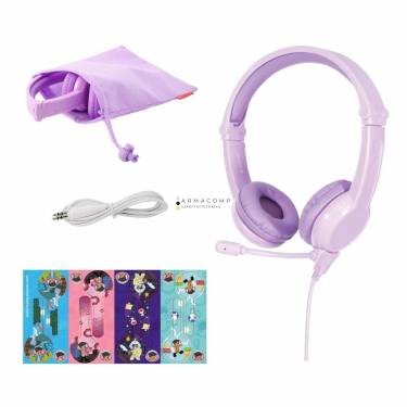 BuddyPhones Galaxy Headset for Kids Purple