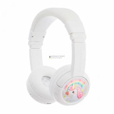 BuddyPhones Play+ Wireless Bluetooth Headset for Kids Snow White