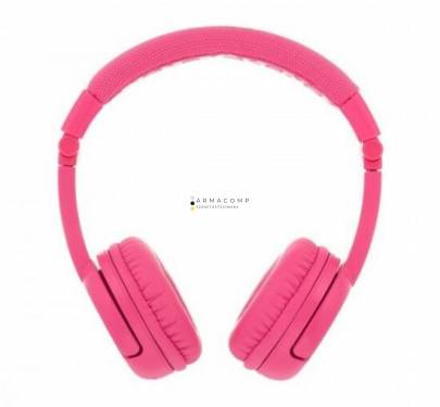 BuddyPhones Play+ Wireless Bluetooth Headset for Kids Pink