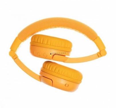 BuddyPhones Play+ Wireless Bluetooth Headset for Kids Sun Yellow