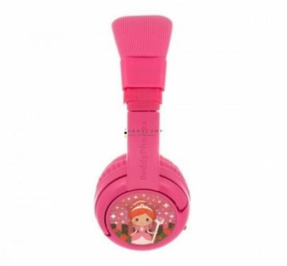 BuddyPhones Play+ Wireless Bluetooth Headset for Kids Pink