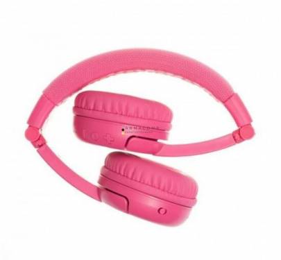 BuddyPhones Play+ Wireless Bluetooth Headset for Kids Pink