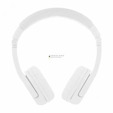 BuddyPhones Play+ Wireless Bluetooth Headset for Kids Snow White