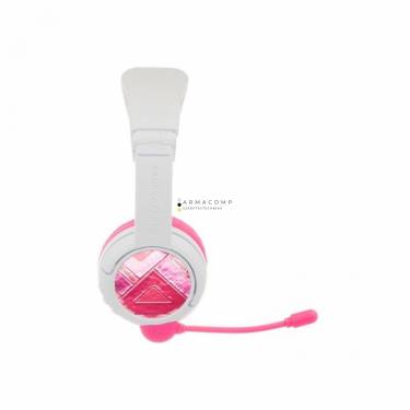 BuddyPhones School+ Wireless Bluetooth Headset for Kids Pink