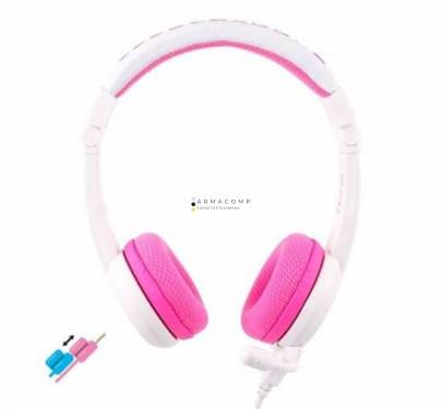 BuddyPhones School+ Headset for Kids Pink