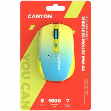 Canyon CNS-CMSW44UA Wireless Mouse Yellow Blue