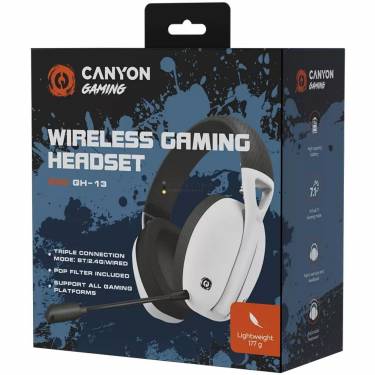 Canyon EGO GH-13 Wireless Bluetooth Gaming Headset White